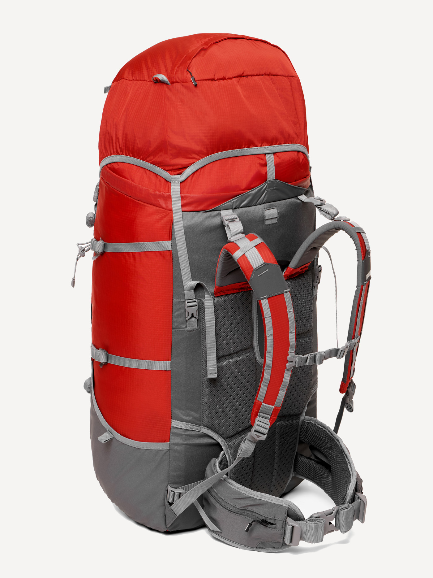 Рюкзак BASK LiGHT 90 (Оранжевый_тмн/Серый; XL_от175см)