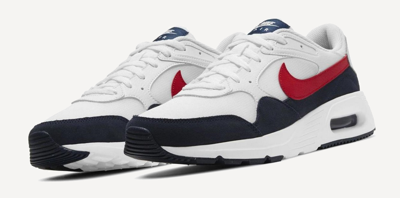Кроссовки AIR MAX SC M (RU 42 EU 43 USm 9.5 СМ 26.7; white/obsidian/university red) Кроссовки AIR MAX SC M (RU 42 EU 43 USm 9.5 СМ 26.7; white/obsidian/university red)