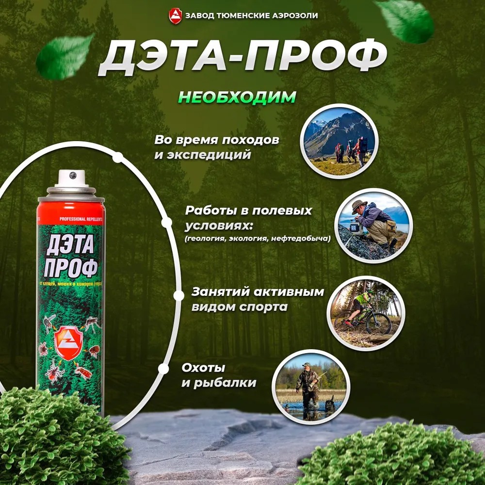 Аэрозоль ДЭТА-Проф 3-в-1_345мл (ДВ30%)