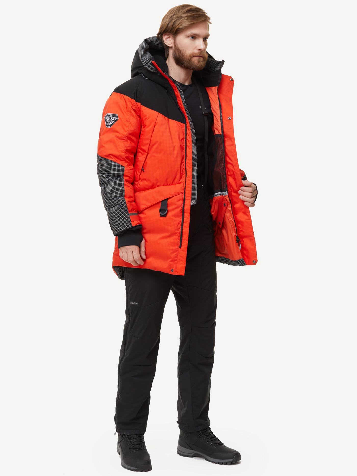 Пуховик BASK SIGNAL (Мужской; 52; Оранжевый/Черный)