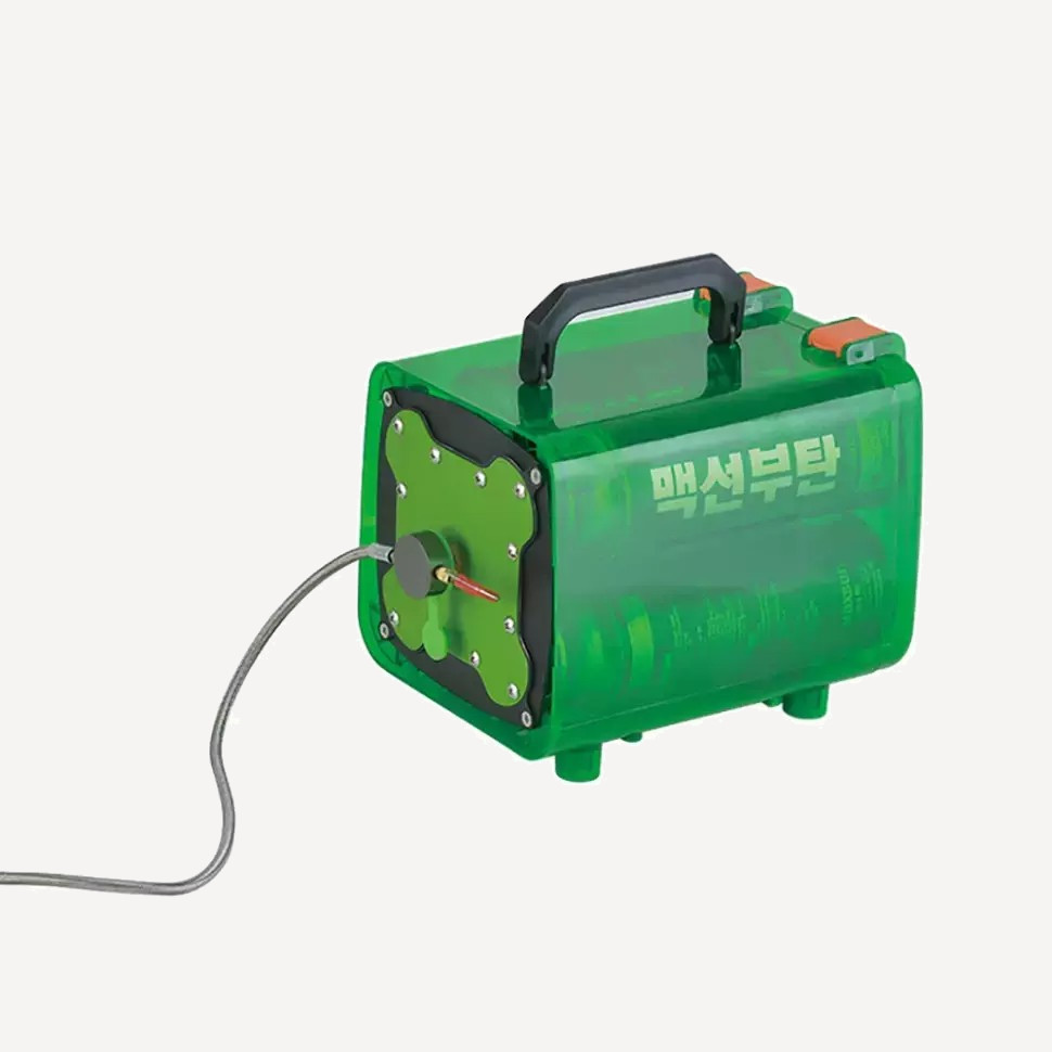 Душ с Газовым нагревом BRS-93+BoxQ5 (Зеленый/Голубой, 450х300х250мм)