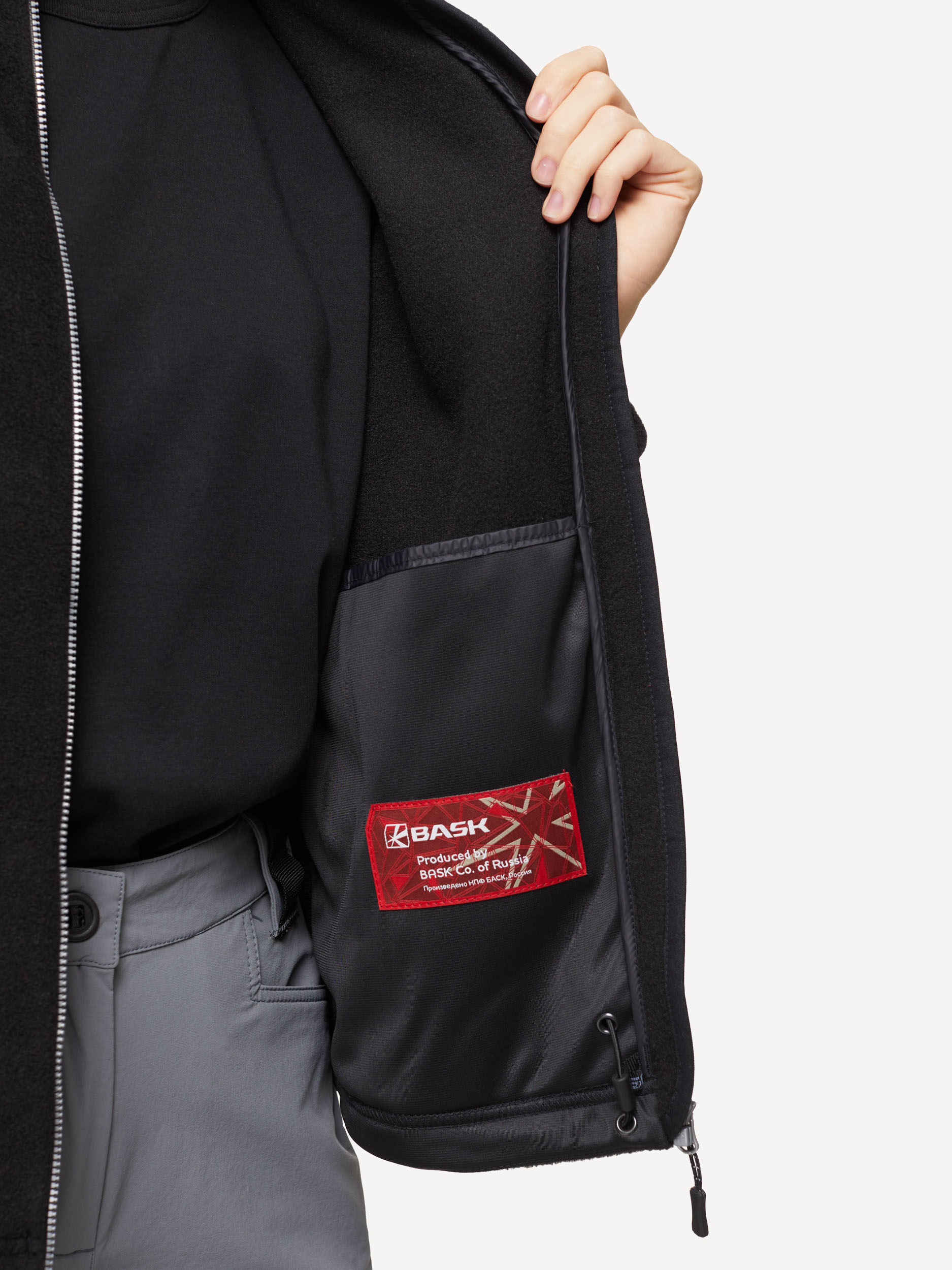 Кофта флисовая BASK Pol Jump LJ Жен (; 50; черный)