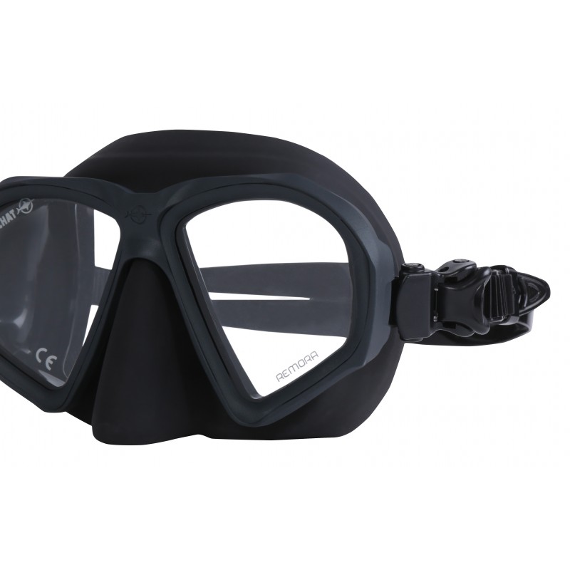 Маска Remora (черный силикон; черный)