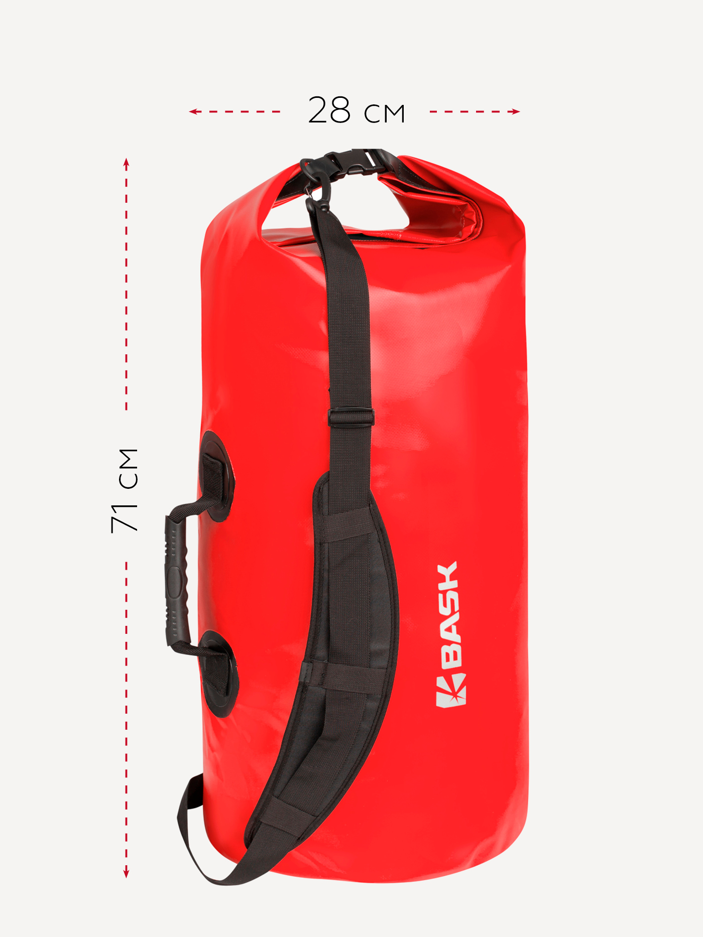 Гермомешок BASK WP Bag 40 V3 (красный; 40 л)