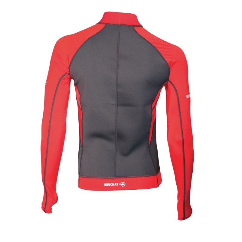 Футболка неопрен/лайкра Atoll, с молнией, мужская (Мужской; L (52); Красный)