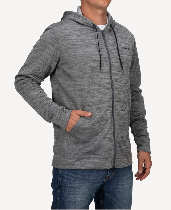 Толстовка Simms Challenger Hoody - Full Zip (Мужской; S; Steel Heather)