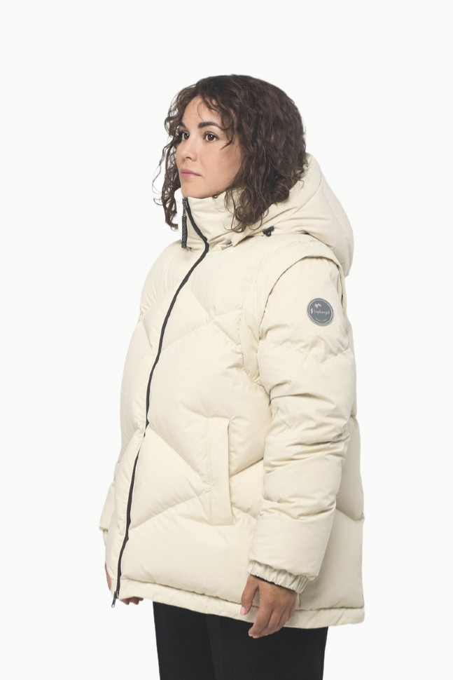 Пуховик Грета SkyStretch Goose (Женский; 50; Светлый Беж) Пуховик Грета SkyStretch Goose (Женский; 50; Светлый Беж)