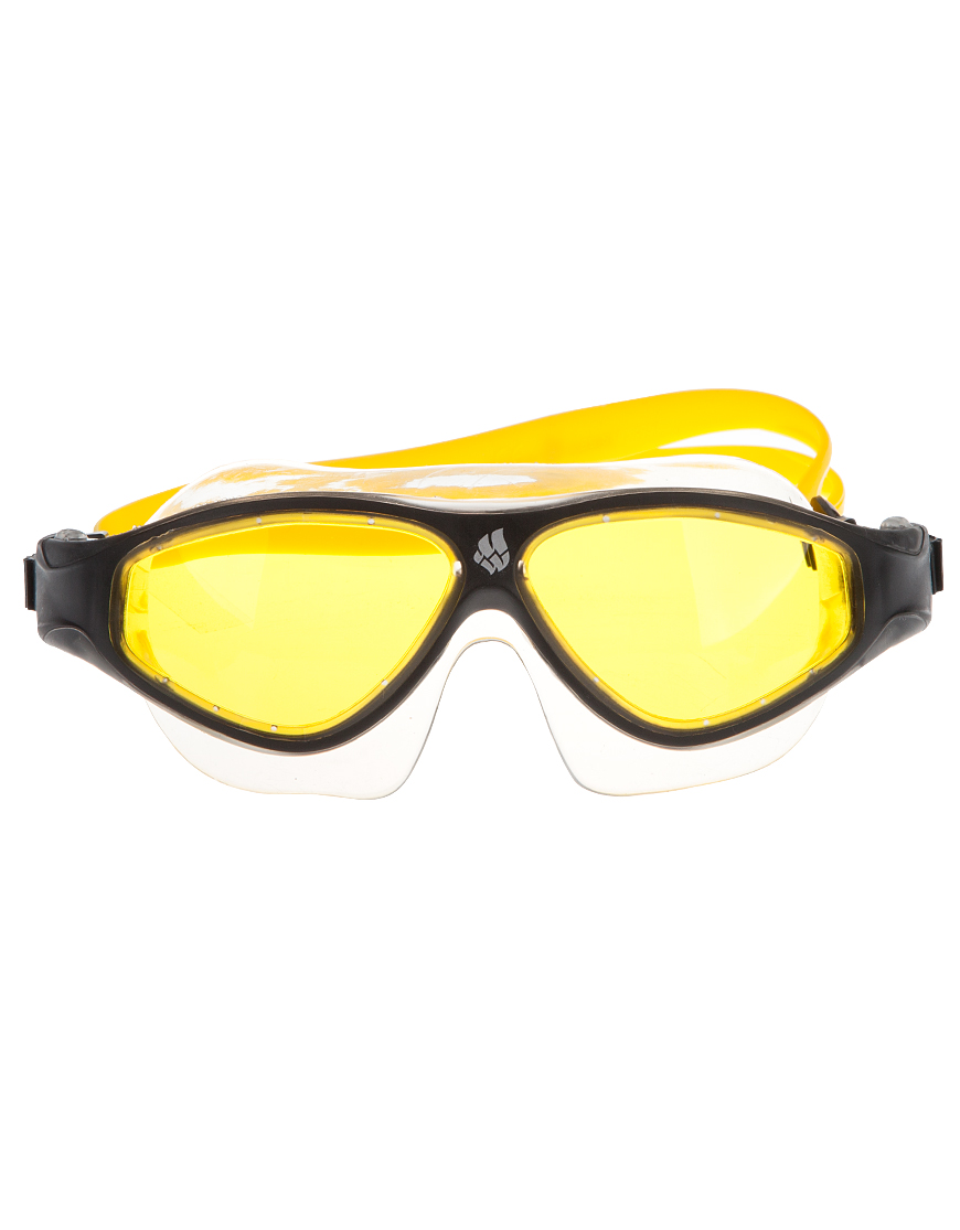 Очки для плавания Flame mask (янтарные; Желтый)