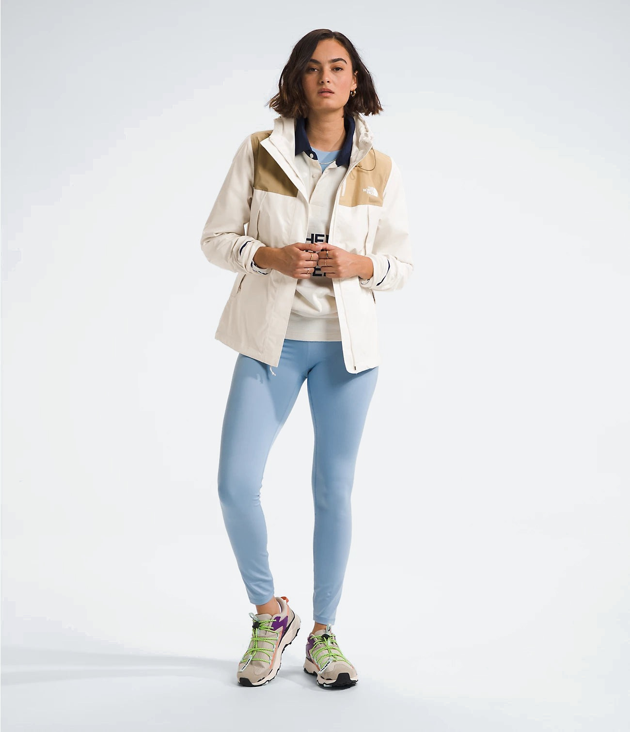 Куртка TNF W Antora Jacket (Женский; S; WhiteDune KhakiStone)