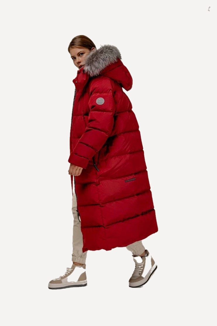 Пальто пуховое Глория Nordic Goose мех Енот (Женский; 52; Винный) Пальто пуховое Глория Nordic Goose мех Енот (Женский; 52; Винный)