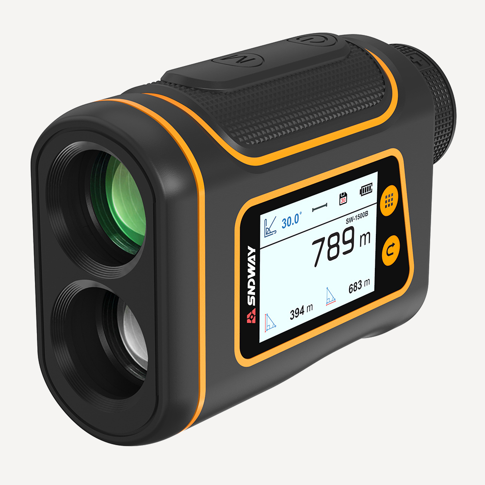 Лазерный дальномер SNDWAY SW-1000B (1Км, Экран LCD (40х27мм), USB-C)