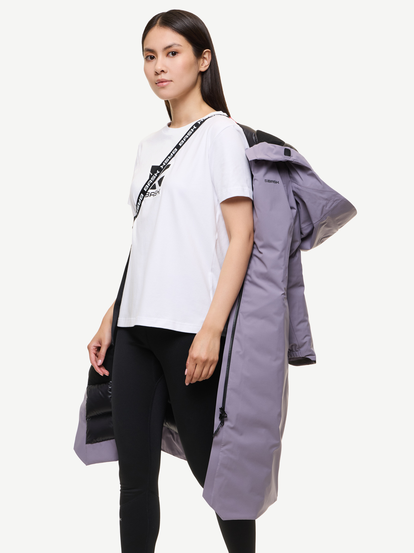 Пуховое пальто BASK FLAME (Женский; 50; Платиновый Серый) Пуховое пальто BASK FLAME (Женский; 50; Платиновый Серый)