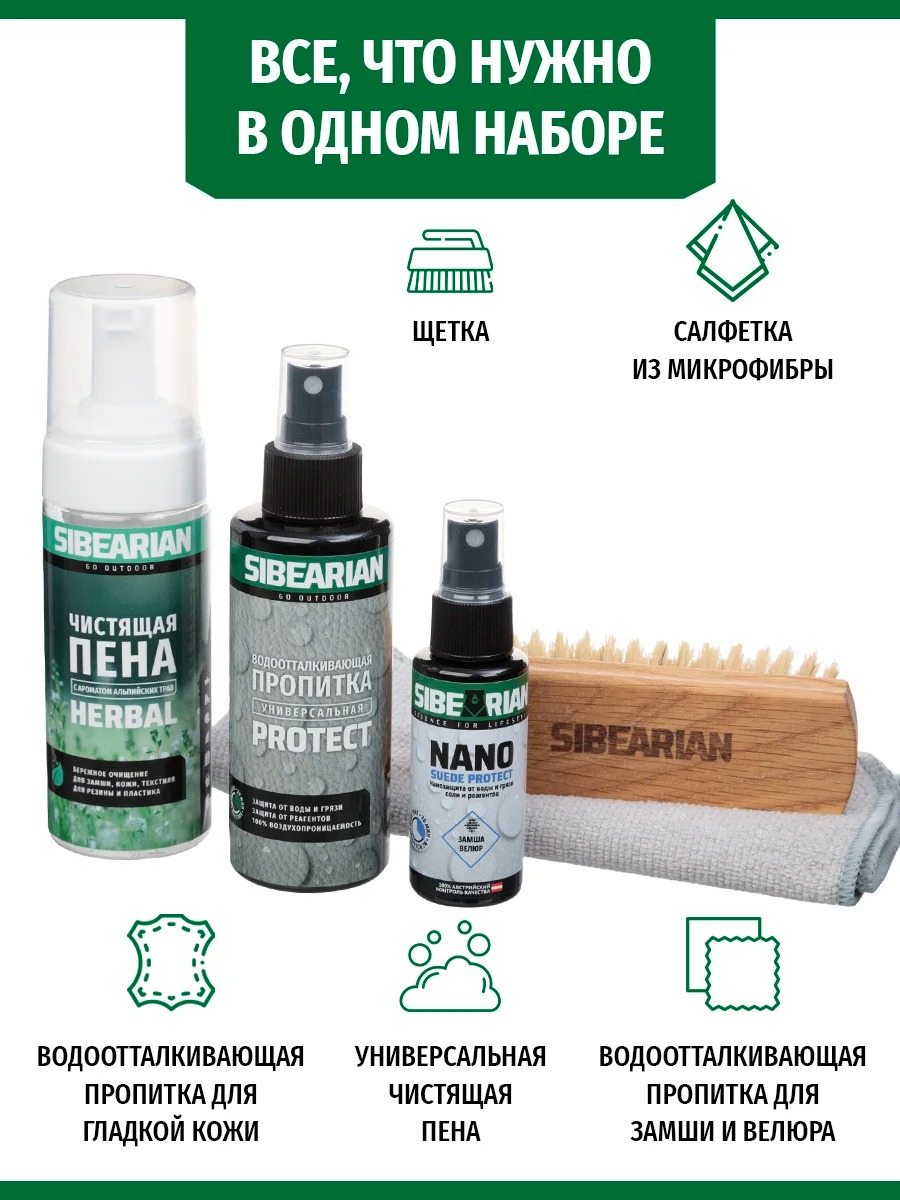 Sibearian Набор средств Sibearian Protect&Clean Set купить в Москве в  интернет-магазине Лохматый Кашалот