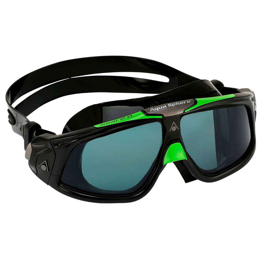 Очки для плавания Seal 2.0 (темные линзы; black green)