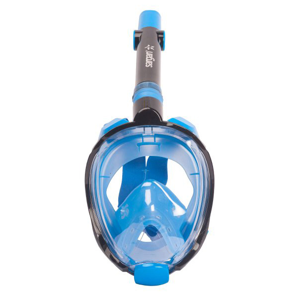 Маска полнолицевая для сноркелинга Galaktica Premium (L-XL; черный/синий/голубой)
