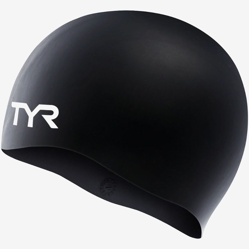 Шапочка для плавания Wrinkle Free Silicone Cap (черный)