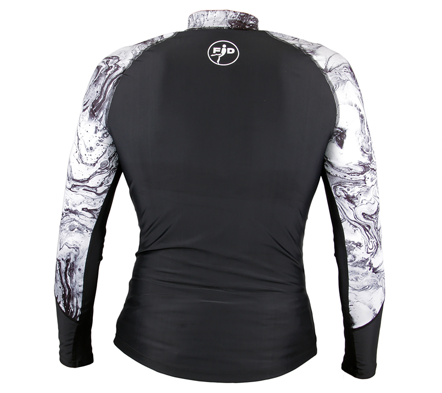 Футболка лайкра FanDiver длинный рукав (Мужской; XXL; marble black)