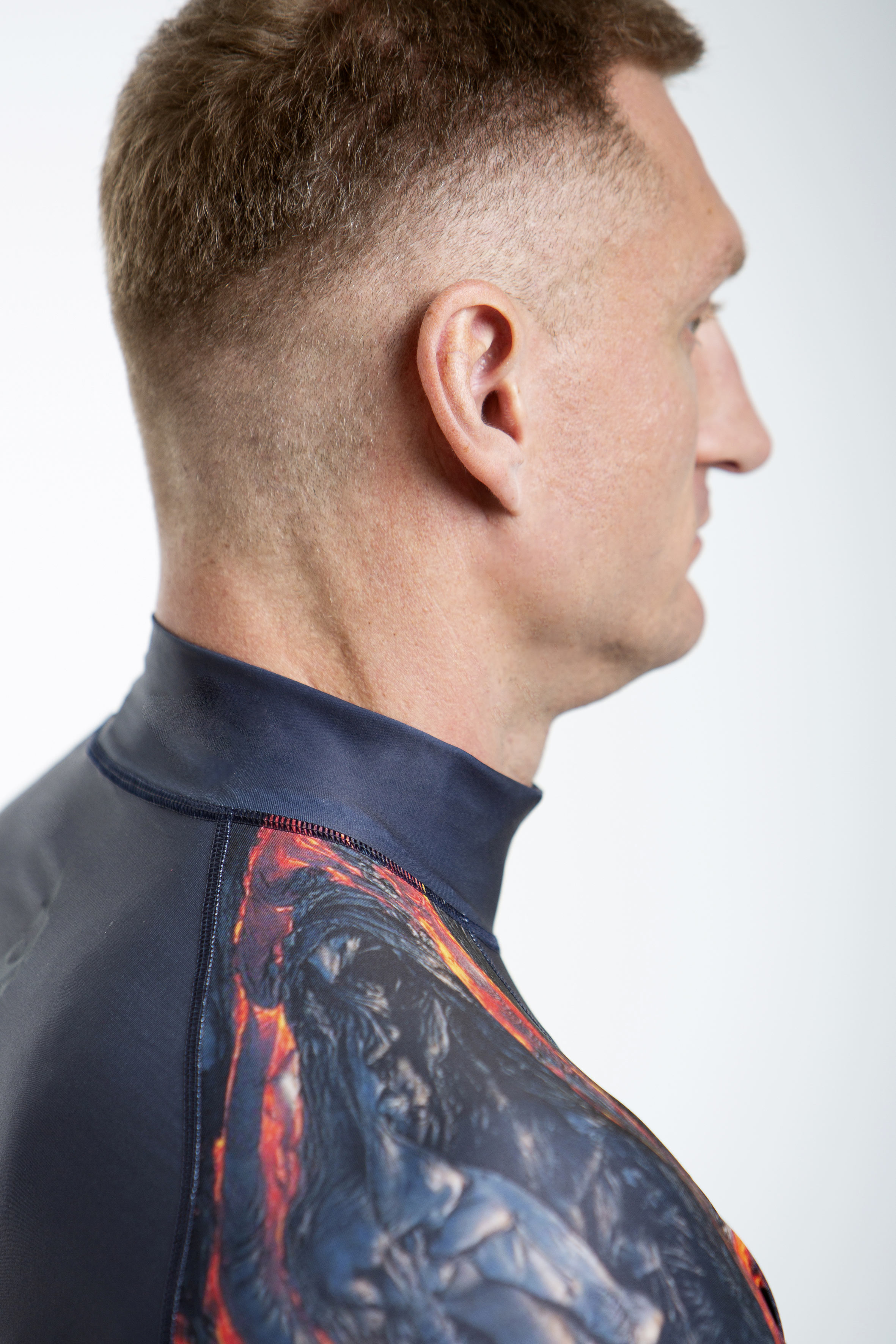 Футболка лайкра MAKO длинный рукав (Унисекс; 3XL-54; темно-серый/мультиколор Black Edition)