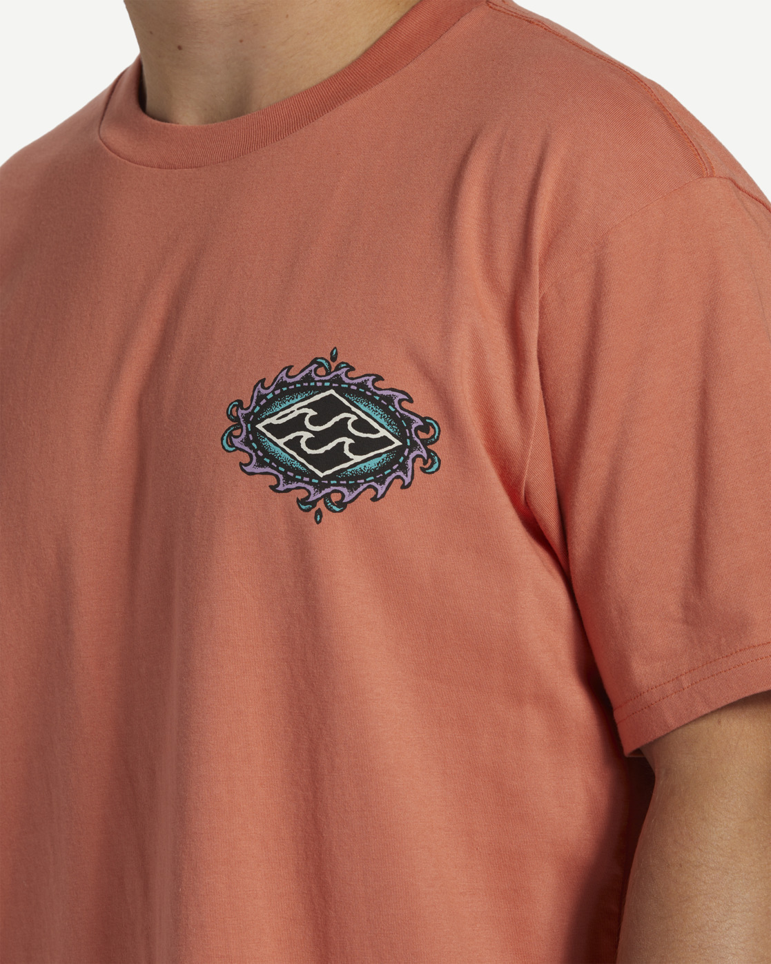 Футболка CRAYON WAVE (M (48); coral; Мужской)