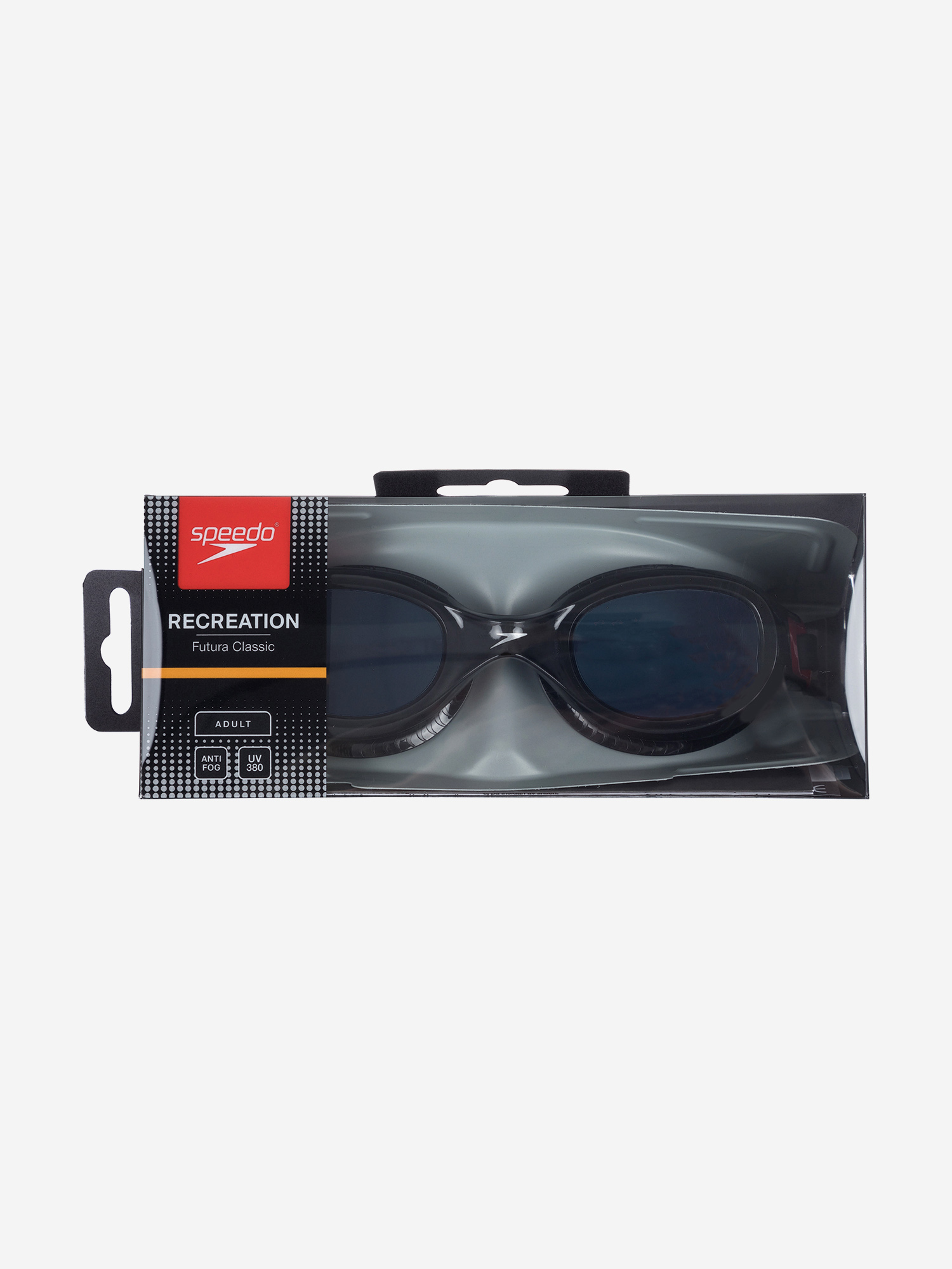 Очки для плавания Speedo Futura Classic (темные; красный/дымчатый)