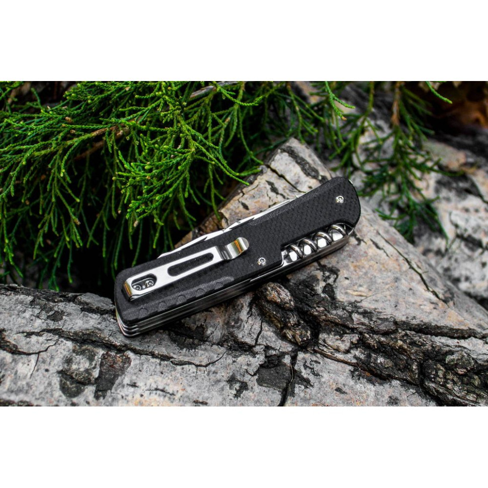 МультиТул RUiKE LD31-B 18-in-1 (Сталь_12С27/Черный_G-10) МультиТул RUiKE LD31-B 18-in-1 (Сталь_12С27/Черный_G-10)