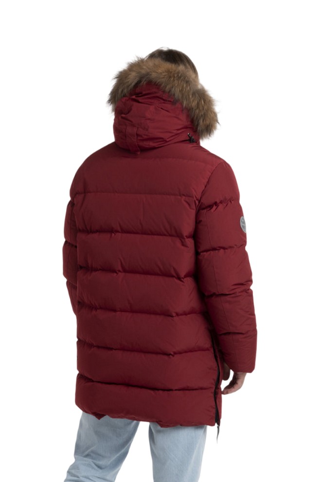 Пуховик Норман Nordic Goose (Мужской; 52; Винный, мех*Енот)