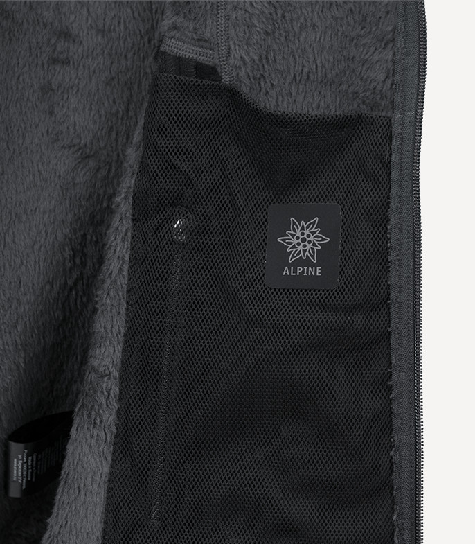 Куртка флисовая Баса (50-170; порох/черный)