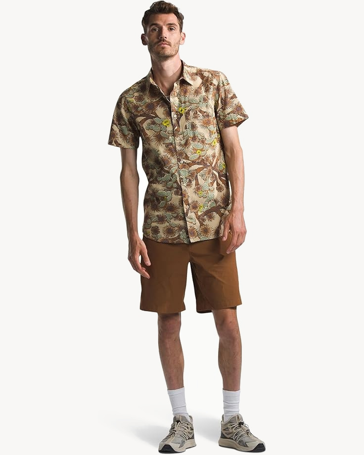 Рубашка TNF S/S Baytrail Pattern Shirt (Мужской; S; GravelCactus CamoPrint)