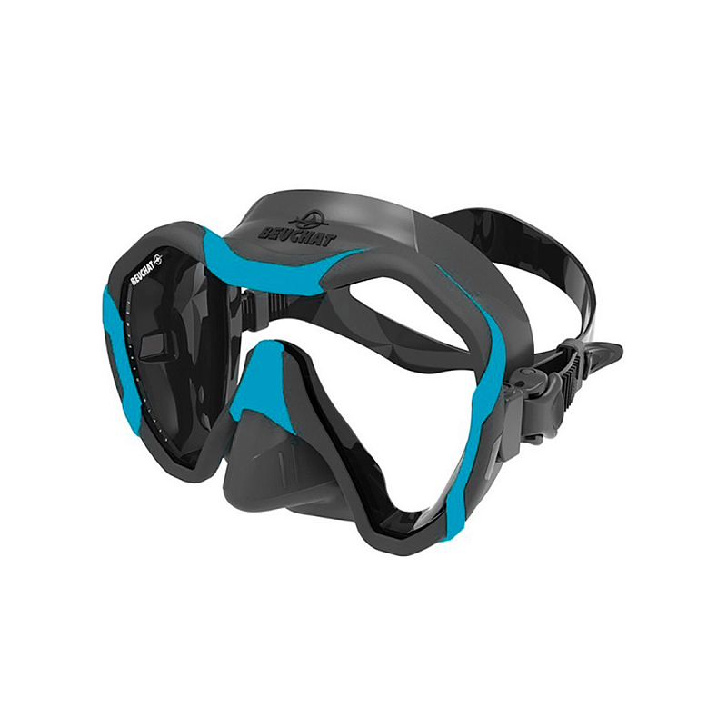 Маска Maxlux Evo (черный силикон; черный/бирюзовый)