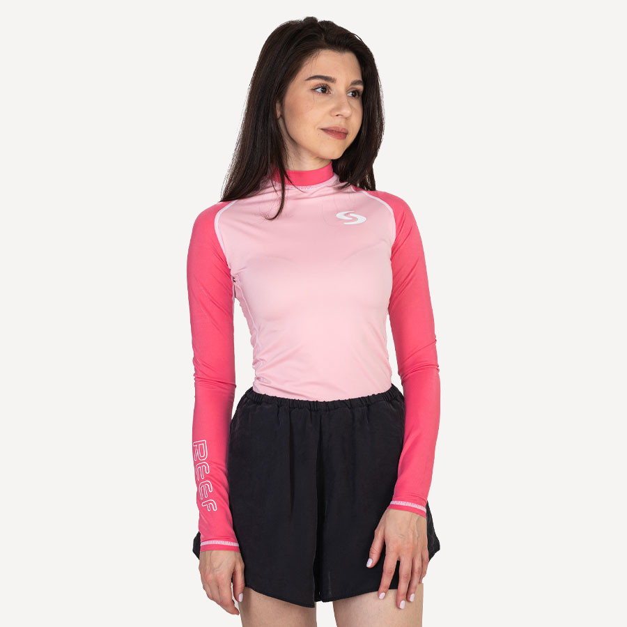 Футболка лайкра Scorpena Reef длинный рукав (Женский; M; розовый)