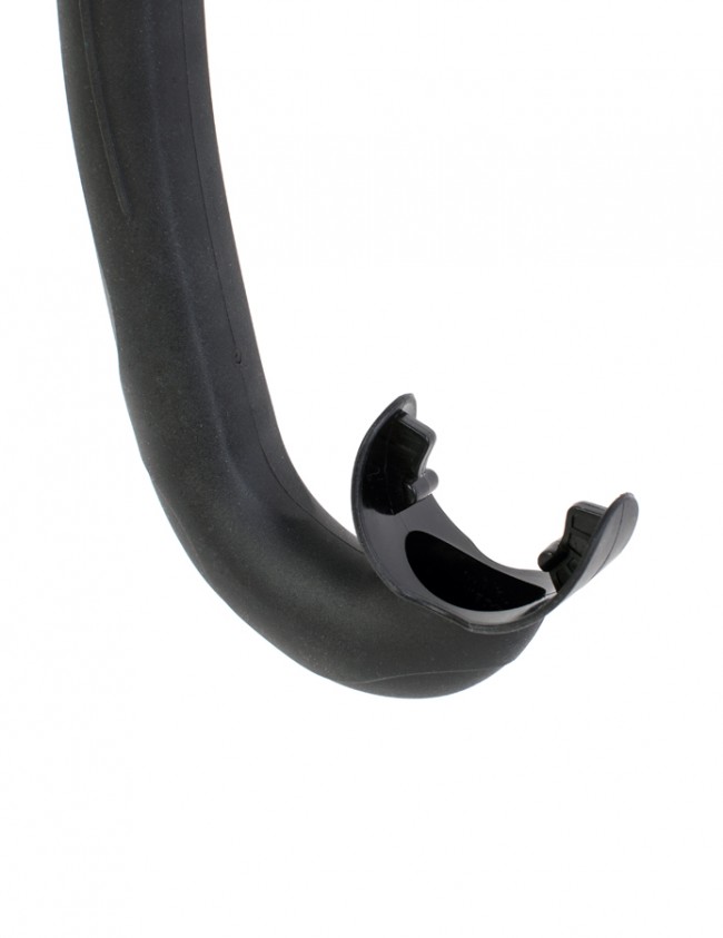 Трубка Scorpena Apnea X двухкомпонентная  (черный силикон; черный)