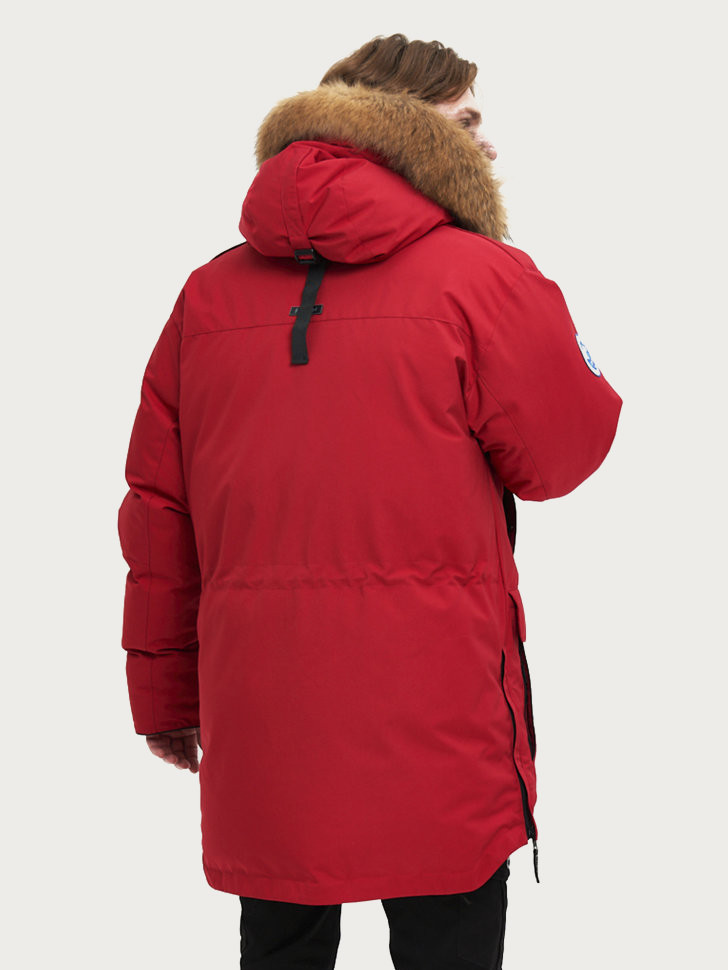 Пуховик Берген Top Arctic Goose мех ЧБК (Мужской; 56; Красный)