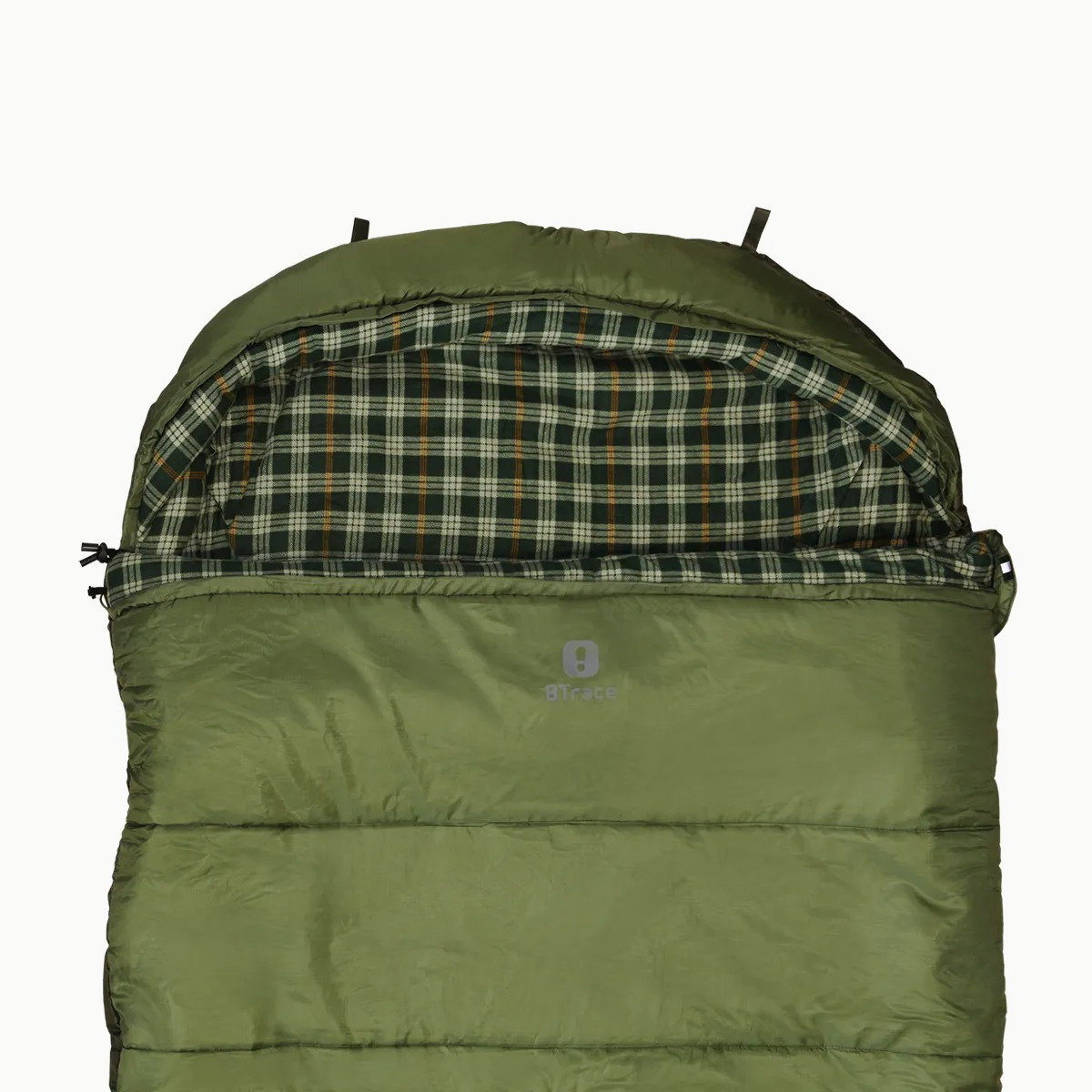 Спальник BTrace Rich -13C/-30C (Зеленый/Клетчатый, 195*35*100 см, LZ)