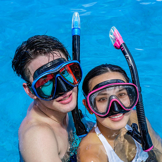 Комплект маска+трубка UCR-1625PQB Black Series, в сумке