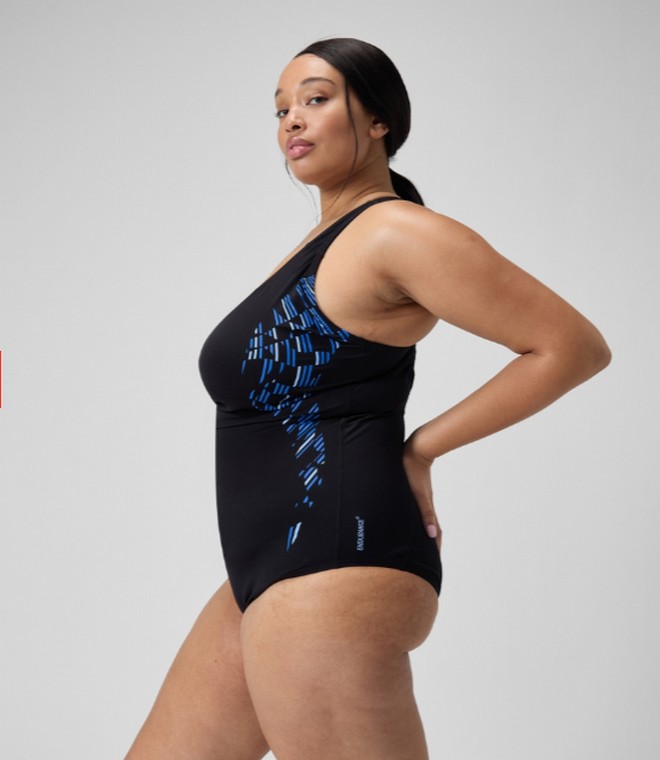 Купальник Speedo Plus Size Medalist (Женский; 40 (52); черный)