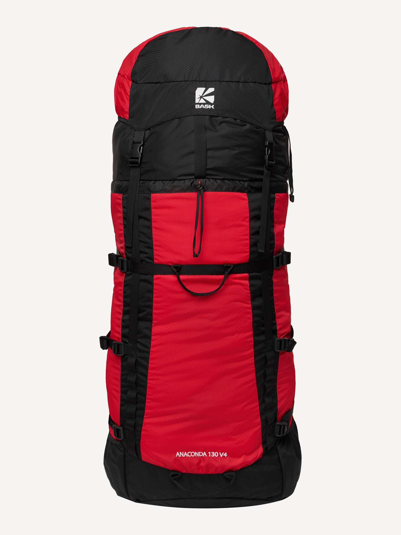 Рюкзак BASK ANACONDA 130 V4 (Черный/Красный; 130 л)