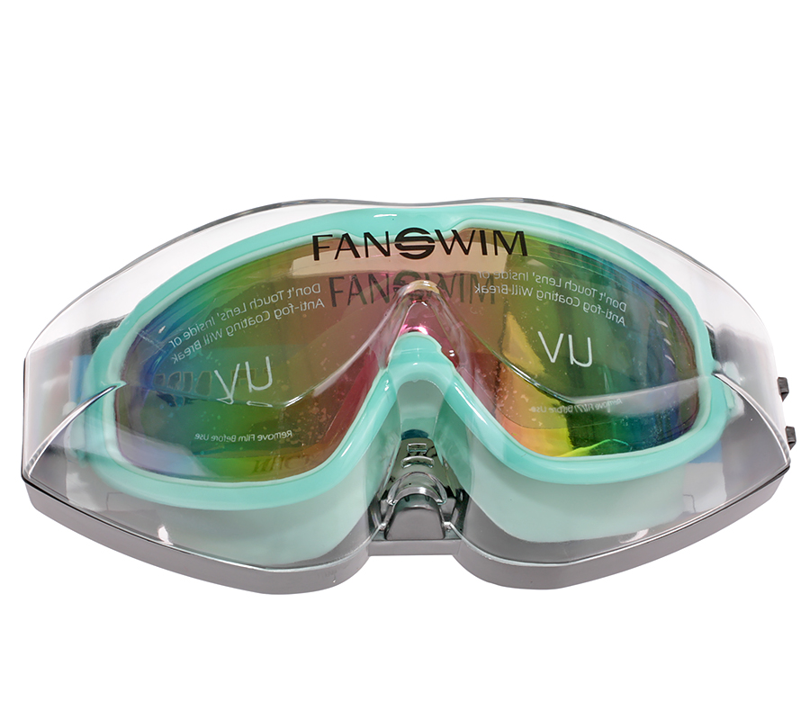 Очки для плавания FanSwim T57 (зеркальные; Мятный)