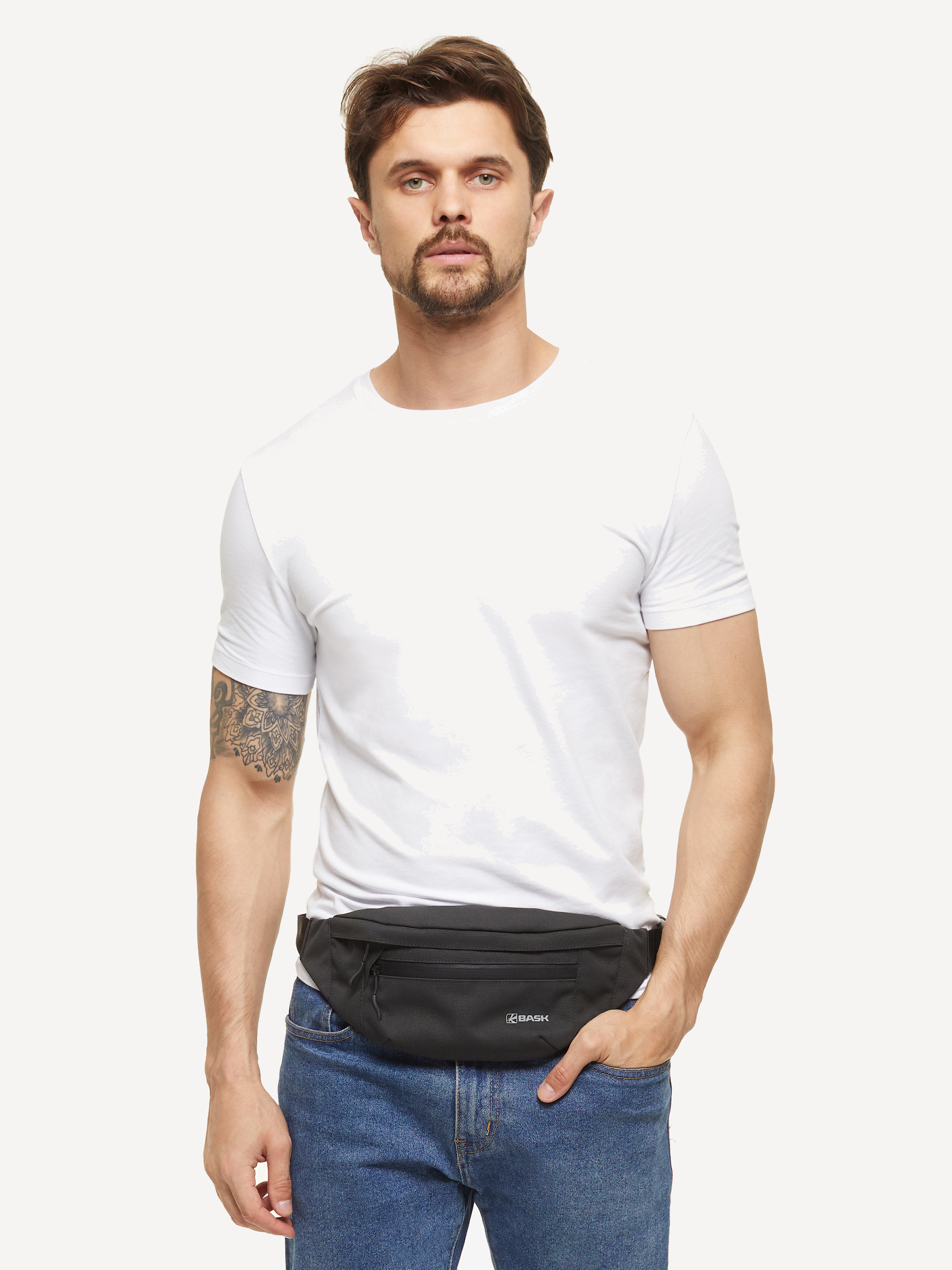 Сумка поясная BASK ViVi (Черный; 13х40х7 см)