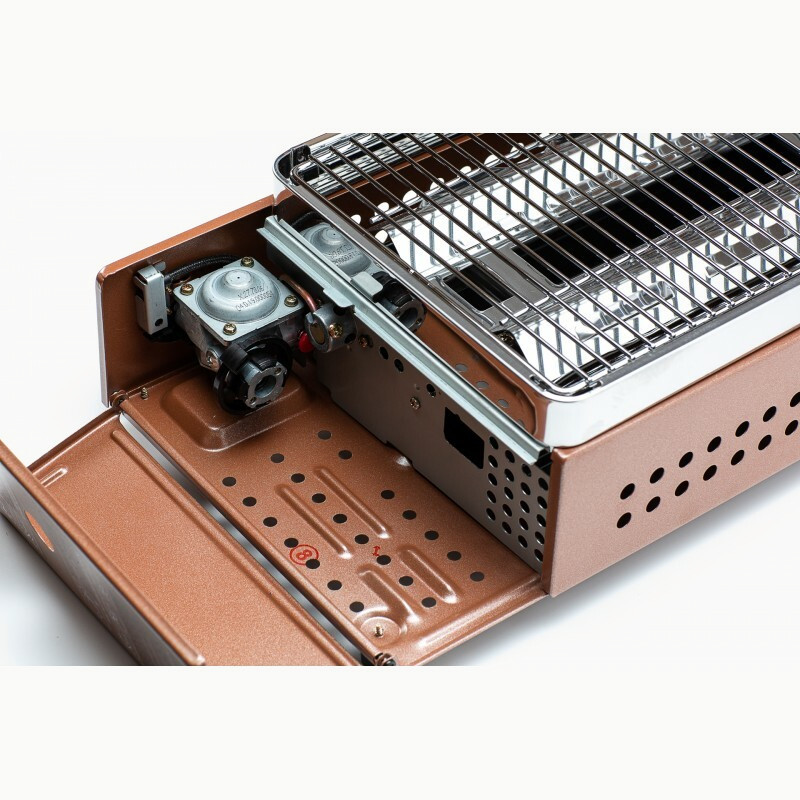 Газовый гриль инфракрасный Namilux NA-24 (Коричневый / Нержавейка)