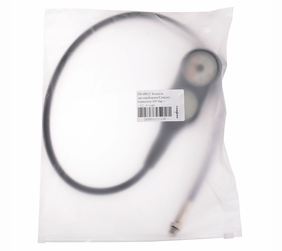 Консоль 2-х приборная FanDiver Compact (манометр 400 bar + глубиномер) (black) Консоль 2-х приборная FanDiver Compact (манометр 400 bar + глубиномер) (black)