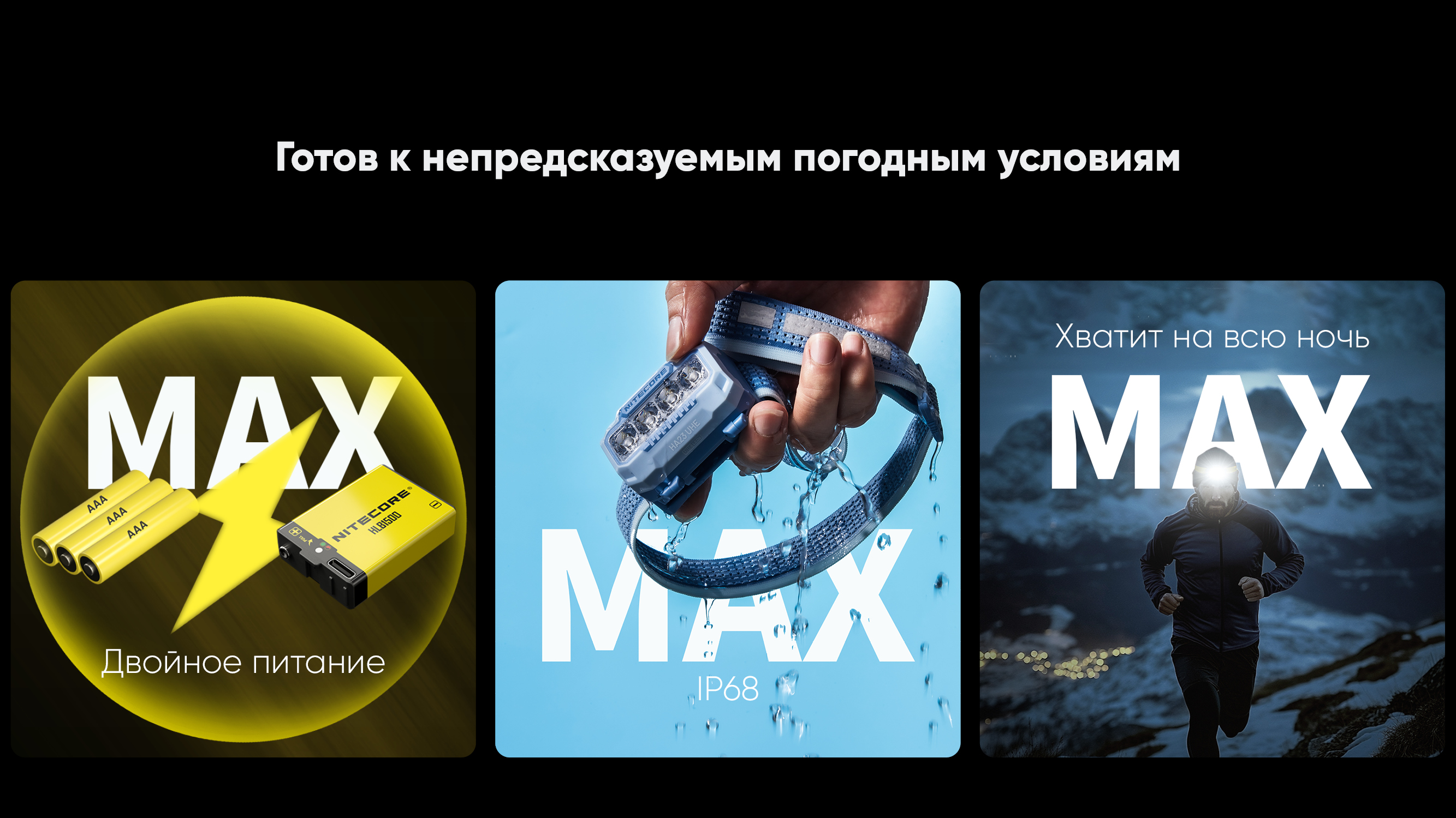 Фонарь налобный NiteCore HA23 UHE 600Lum