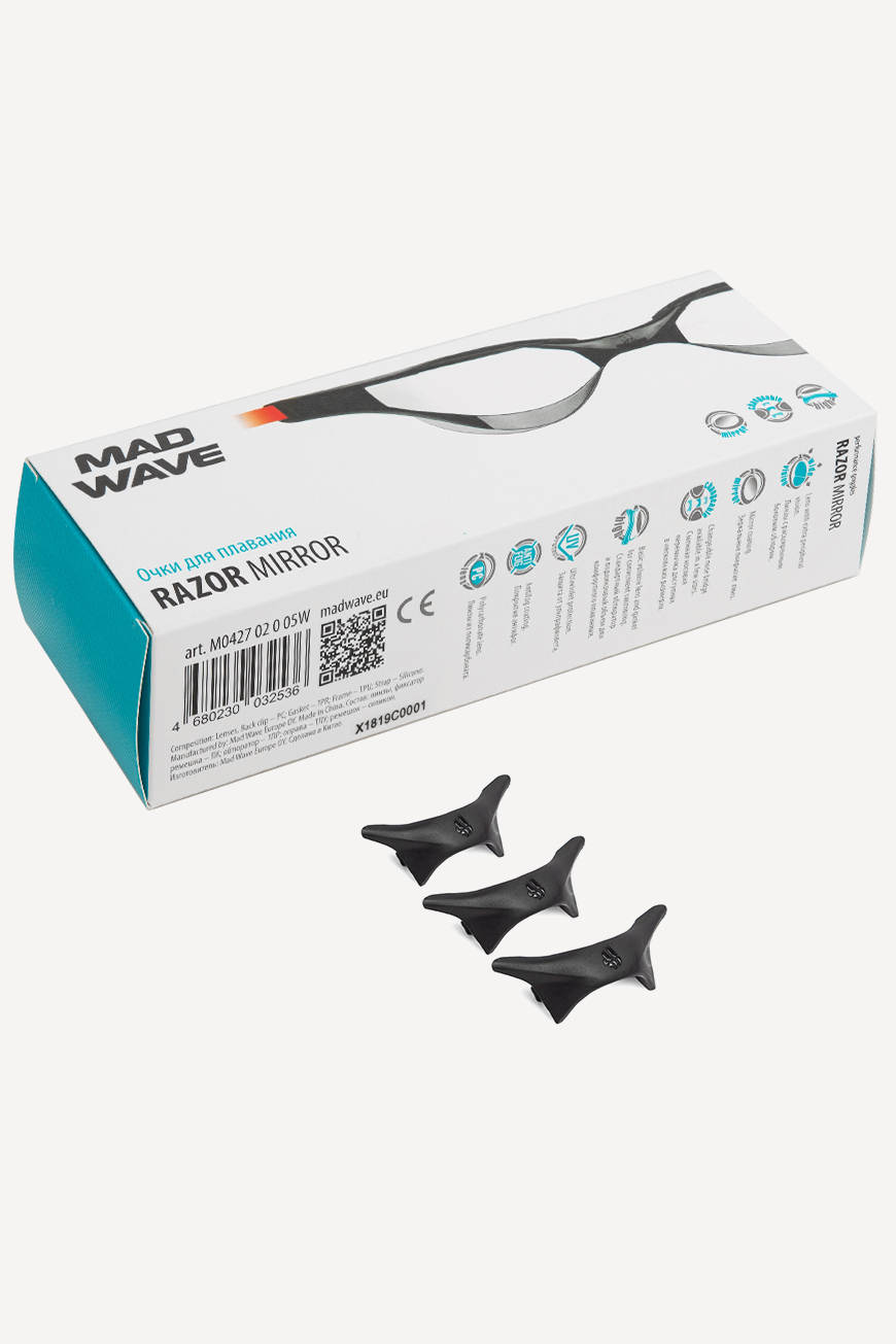Очки для плавания Razor Mirror (зеркальные линзы; черный)