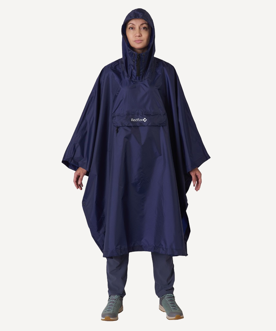 Дождевик-Пончо RedFox Poncho (Унисекс; one size; т.Синий) Дождевик-Пончо RedFox Poncho (Унисекс; one size; т.Синий)