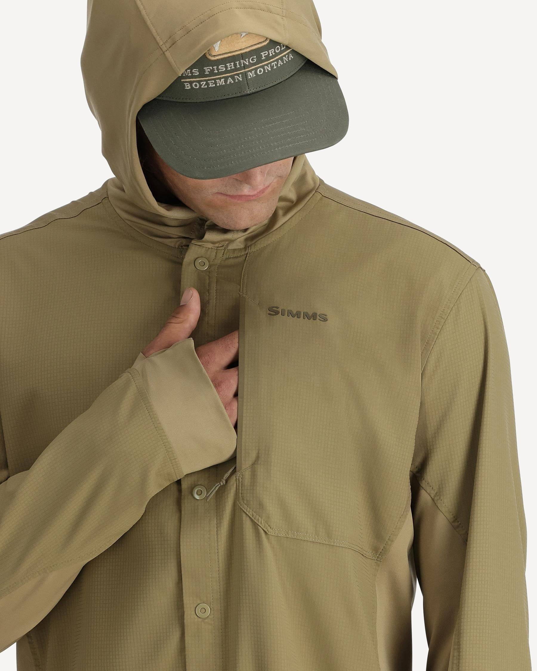 Рубашка Simms Intruder Fishing Hoody (Мужской; M (41-42); Neptune)