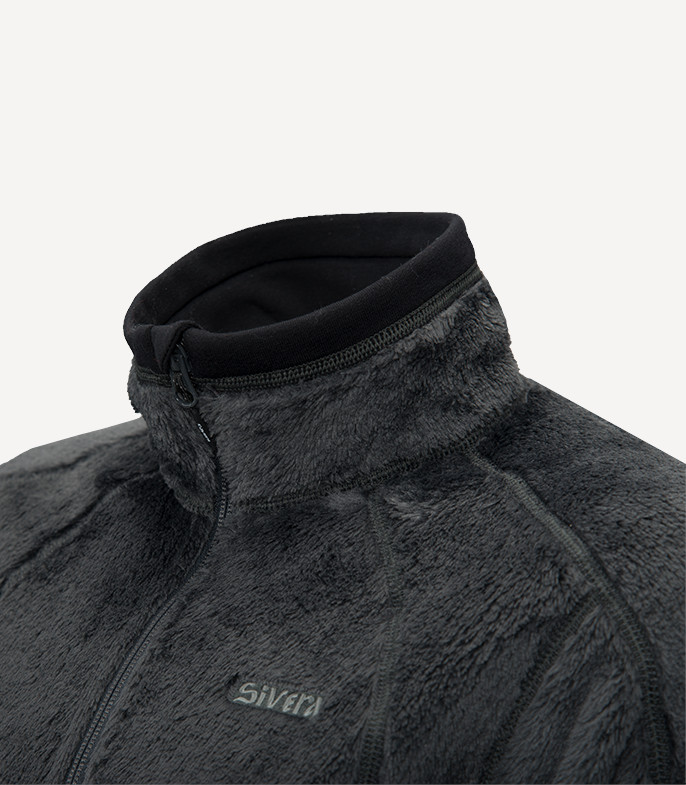 Куртка флисовая Баса (50-170; порох/черный)