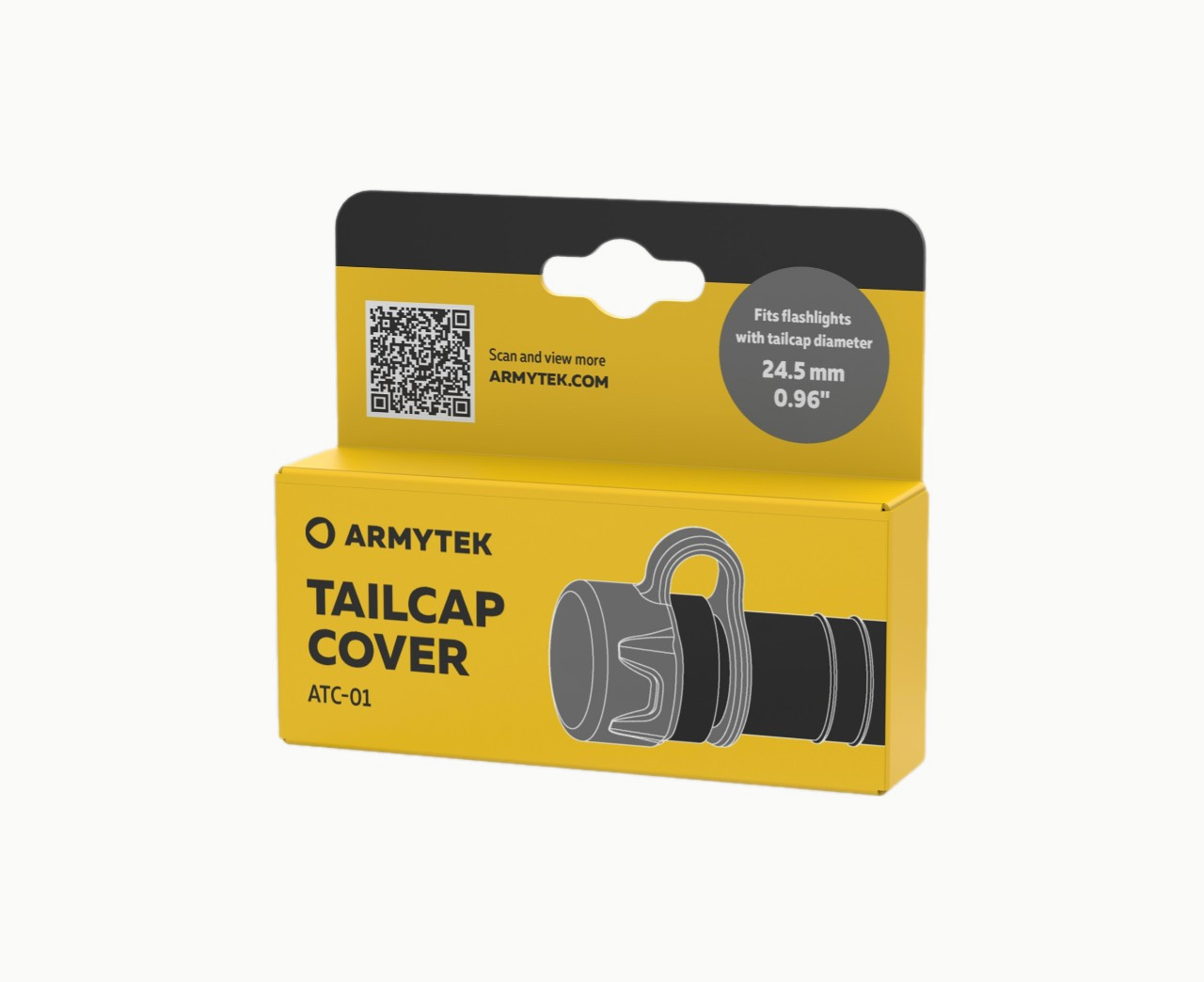 Крышка Armytek Tailcap Cover ATC-01 (Черный, Ø24,5мм)