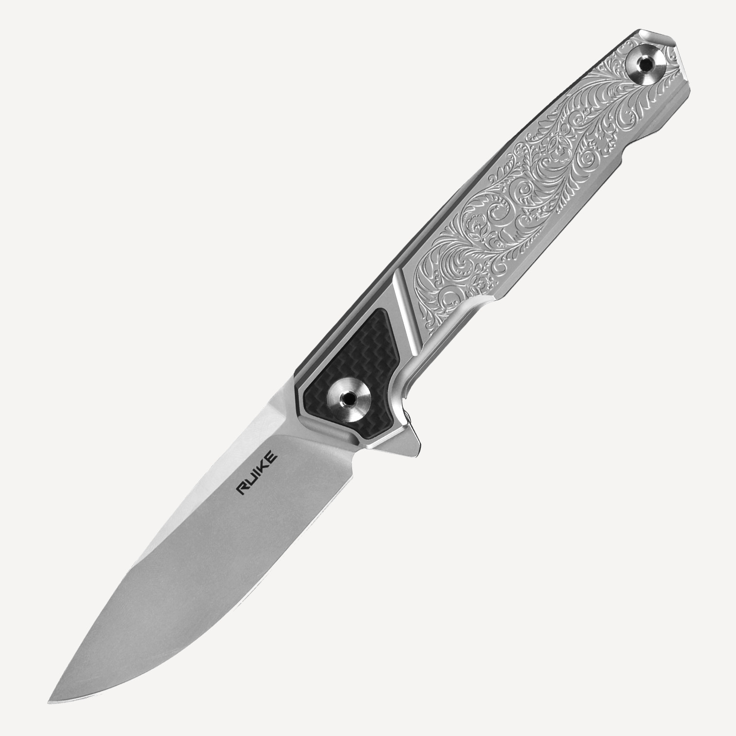 Нож складной RUiKE P875-SZ (Сталь_14C28N/ Гравировка+Carbon) Нож складной RUiKE P875-SZ (Сталь_14C28N/ Гравировка+Carbon)