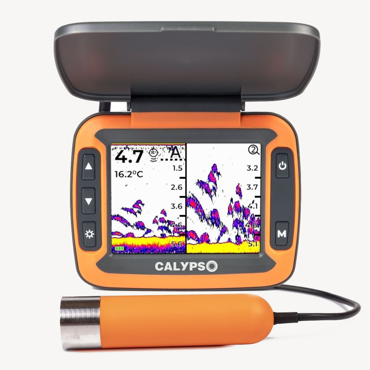 Эхолот с глубиномером CALYPSO FFS-02 Comfort Plus (LCD 3,5"(320х240), LiPo 4000mAh)