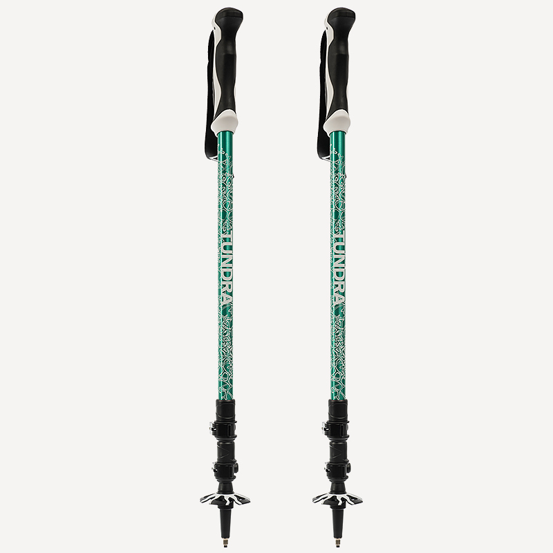 Палки треккинг GORAA Tundra (Зеленый/Черный; 660г; 65/135см)
