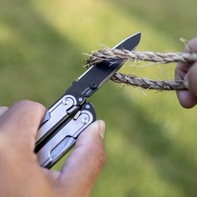 Мультитул ARC MagnaCut, 20 функций, 7/11 см (Black&Steel, чехол серый нейлон)